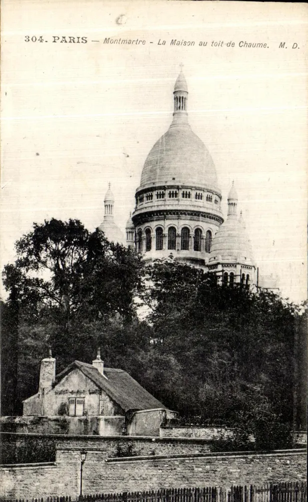 Paris - Montmartre - Das Haus mit Schieferdach - M. D. - Vorderseite