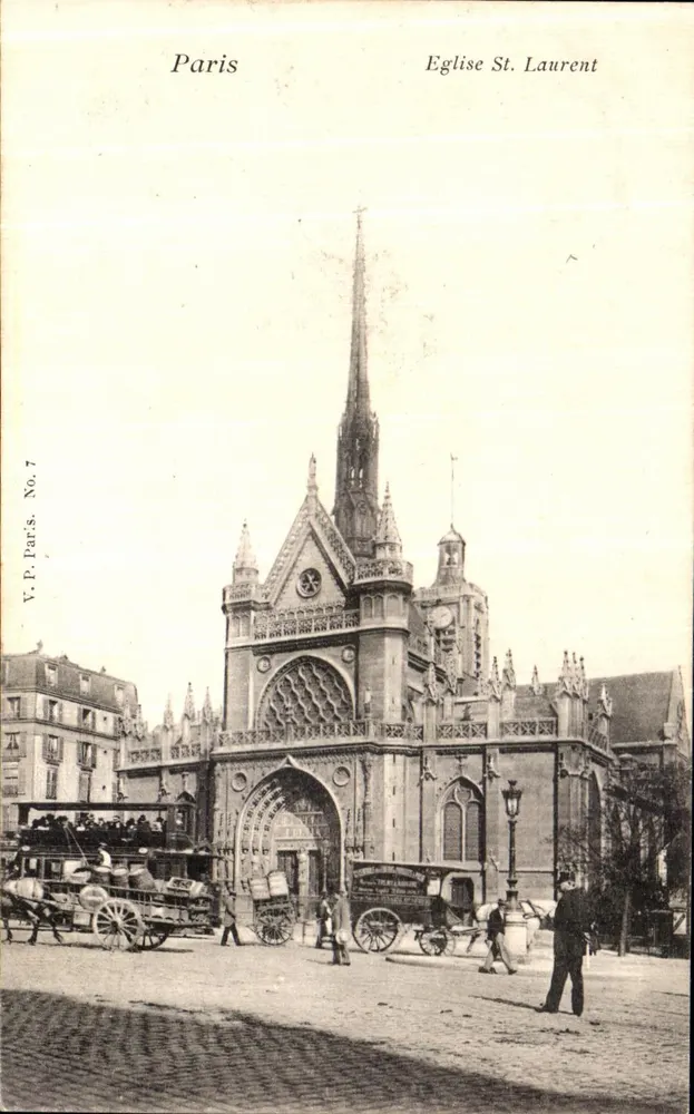 Igreja de São Lourenço — Paris — V.P. Paris No. 7 - Frente