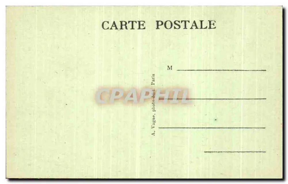Paris - Igreja de São Eustáquio, Túmulo de Colbert — desenhos por Lebrun, estátuas de Coysevox e Tuby, n°1336 - Verso