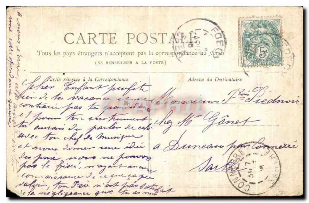 Paris — Uhr des Palastes der Gerechtigkeit — Sammlung Petit Journal - Rückseite