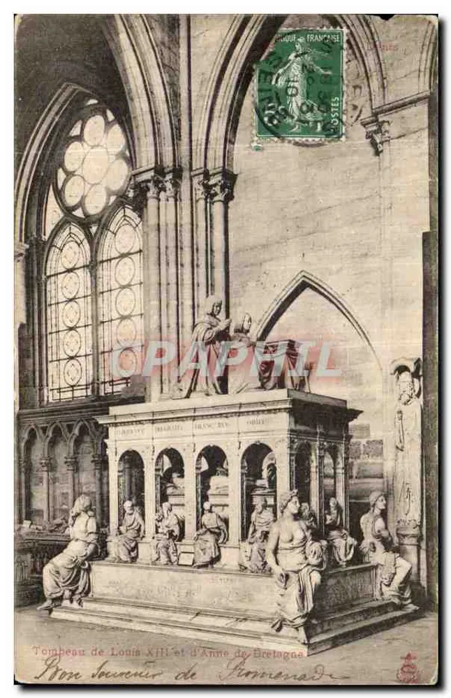 Grabmal von Louis XIII und Anne von Bretagne — Verleger unbekannt, Seriennummer nicht sichtbar - Vorderseite