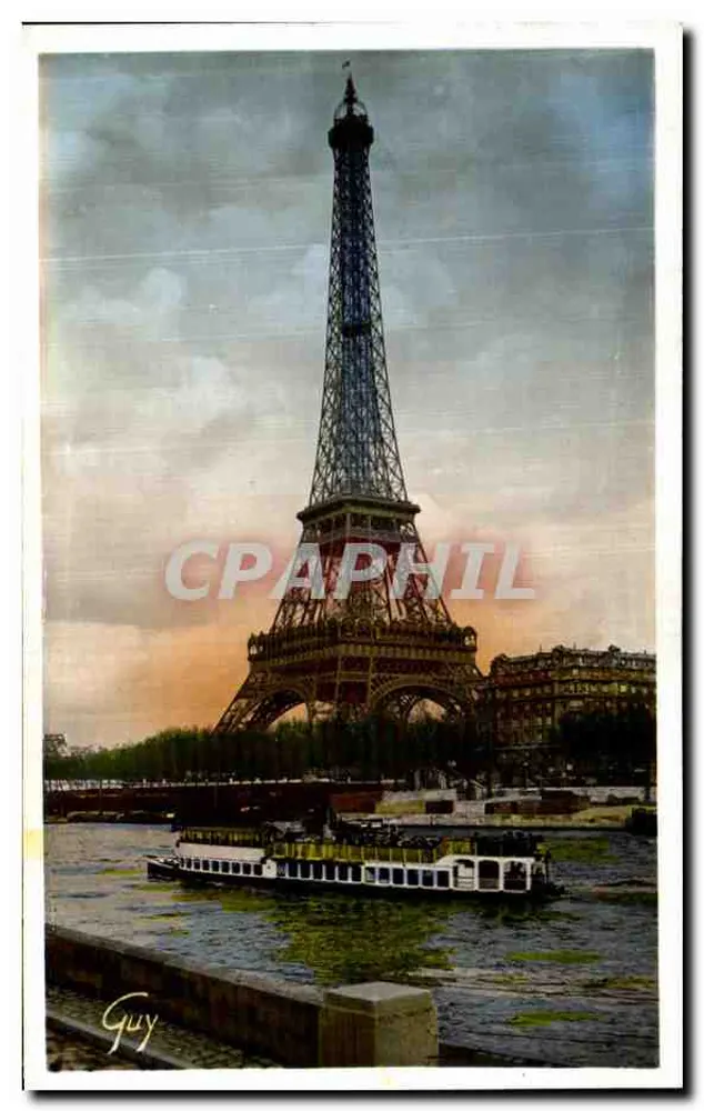 Paris e suas maravilhas — A Torre Eiffel — Editor A. Leconte - Frente