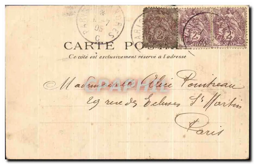 Paris — A Igreja de Saint-Sulpice — P.P.C. Paris - Verso