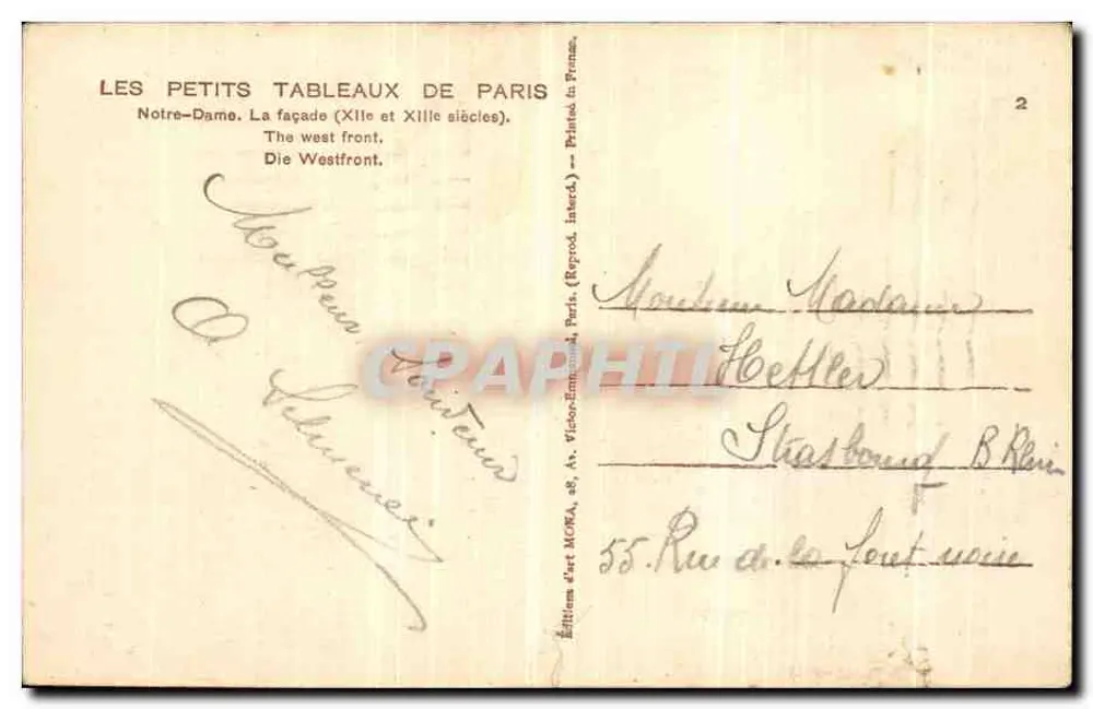 Notre-Dame de Paris — façade gothique — éditeur MONA - Verso