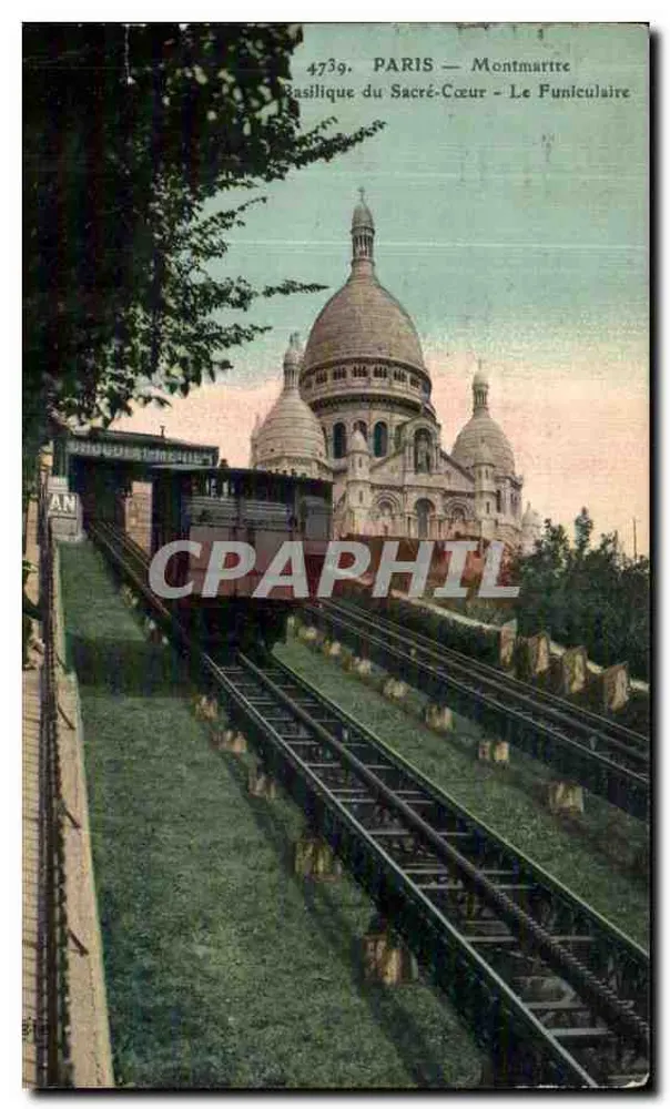 Paris — Montmartre — Basilique du Sacré-Cœur — Le Funiculaire - Vorderseite