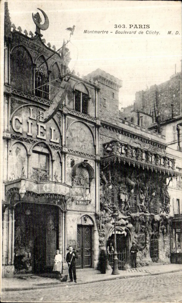 Das Himmel — Montmartre, Boulevard de Clichy — M. D. - Vorderseite