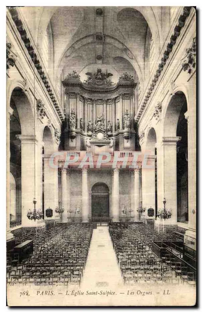 Paris - A Igreja de São Sulpício - Os Órgãos - LL - Frente