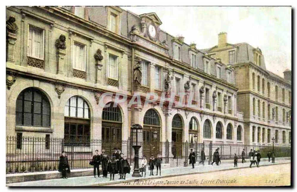 Paris - O Liceu Janson de Sailly - Entrada Principal — editor I. V. & Cie, Paris, n° 2246 - Frente
