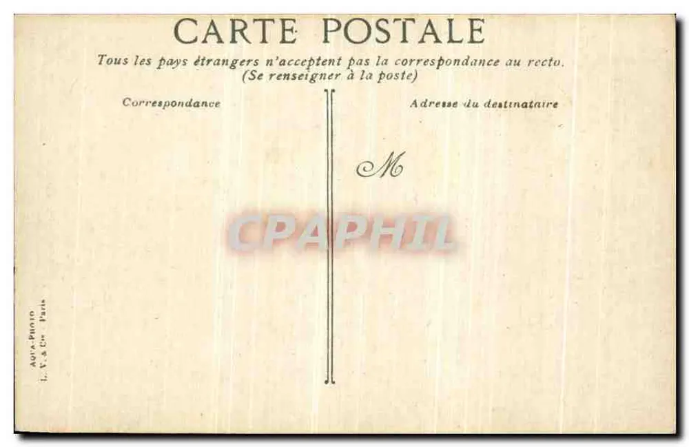 Paris - O Liceu Janson de Sailly - Entrada Principal — editor I. V. & Cie, Paris, n° 2246 - Verso