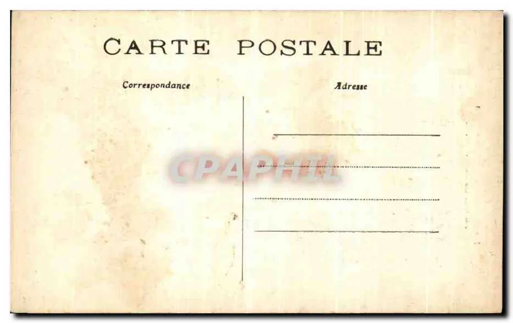 Paris — Überschwemmungen im Januar 1910 — La rue de Seine — C.M. - Rückseite