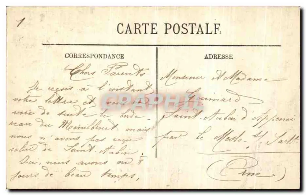 Überschwemmungen in Paris (Januar 1910) — Am Bahnhof Saint-Lazare — Verlag LL. Nr. 2087 - Rückseite