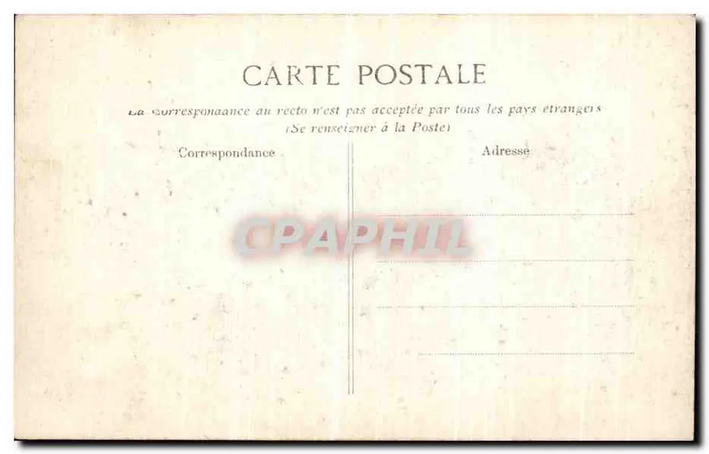 Überschwemmung der Seine — Januar 1910 — Paris — Rue du Bac und Rue de Lille - Rückseite