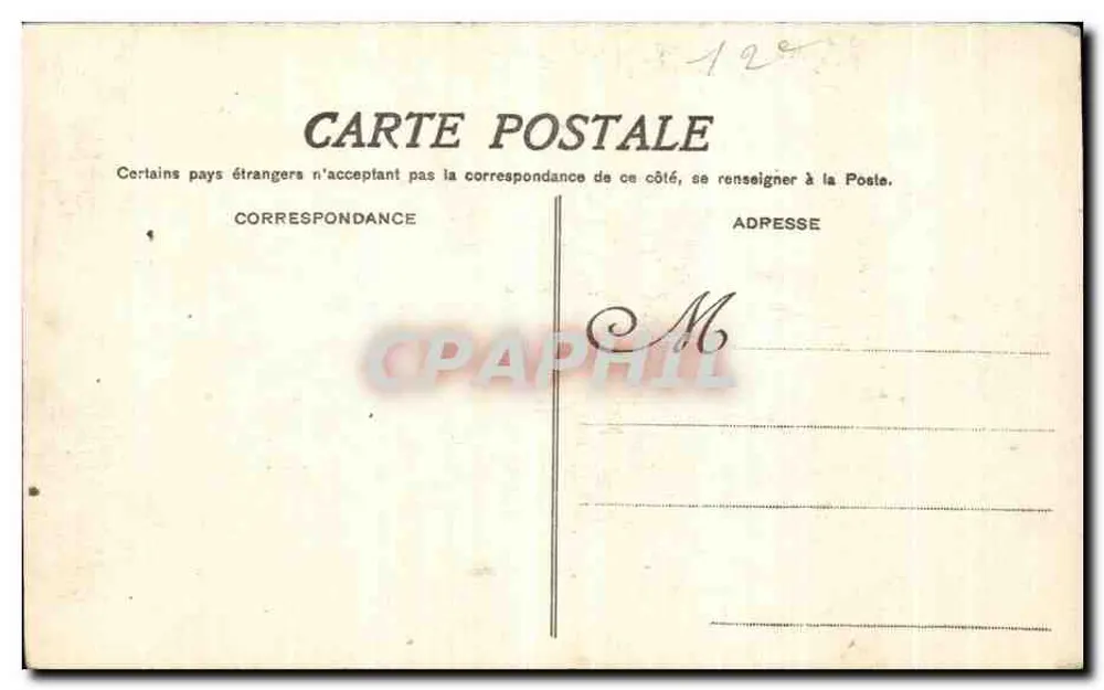 Paris - Inundações de 1915 - Quai de la Rapée, a Sena — F.F. Paris, n°42 - Verso
