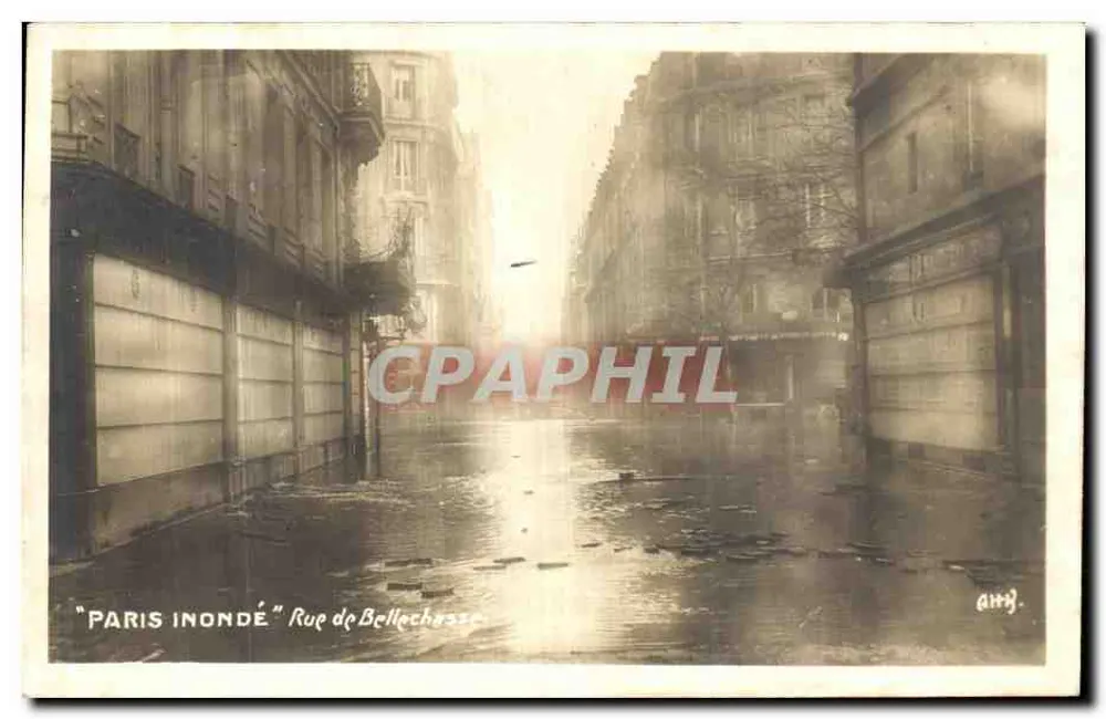 Paris inundado — Rue de Bellechasse — ANHY - Frente