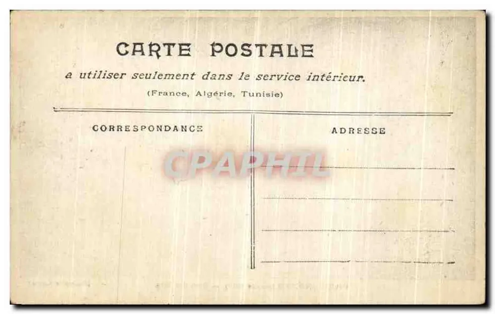 Paris inundado (janeiro de 1910) — Rue du Bac — Coleção Tarida - Verso