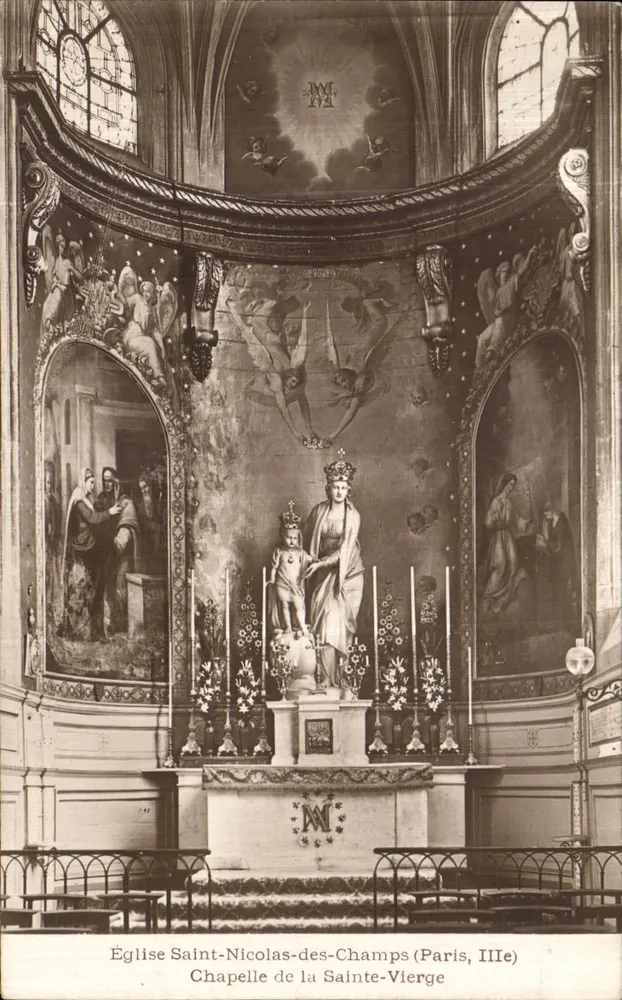 Kapelle der Heiligen Jungfrau — Kirche Saint-Nicolas-des-Champs (Paris, IIIe) — Photographie Doisen - Vorderseite
