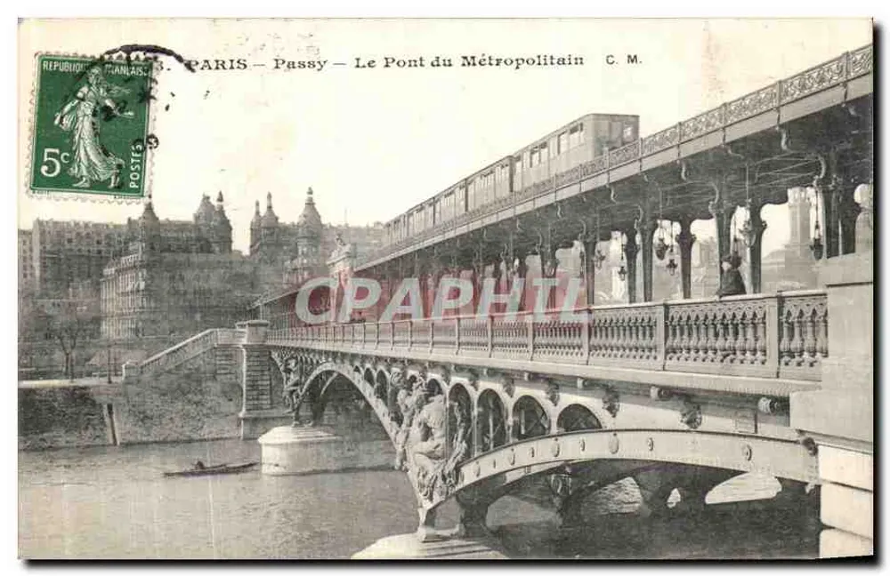 Paris - Passy - Die Metropolitan-Brücke — C.M. Verlag - Vorderseite