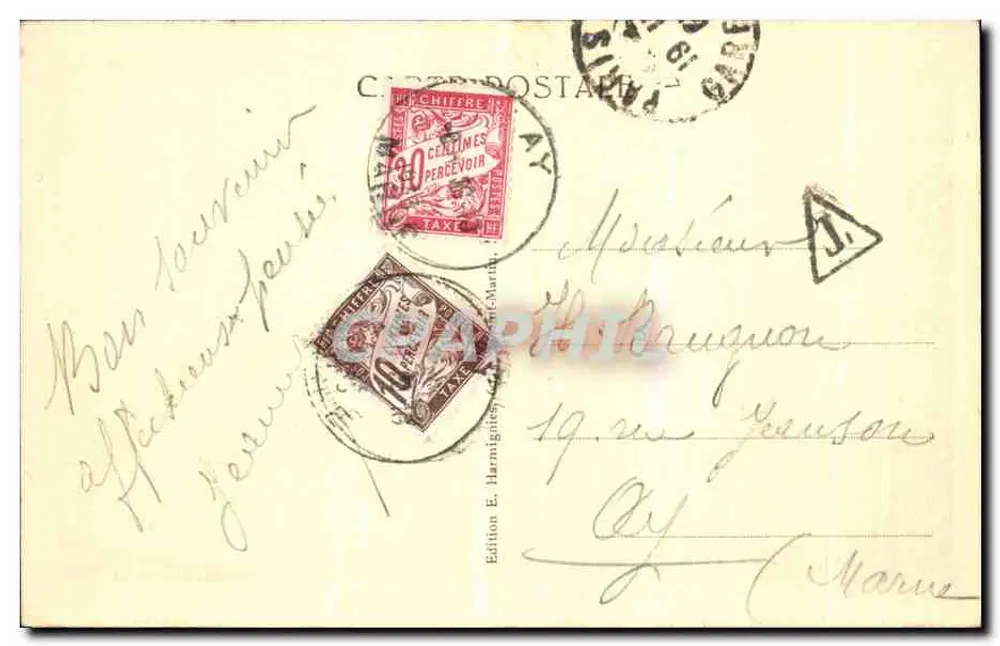 Paris — A Igreja de Nossa Senhora — Harmignies, n°117 - Verso
