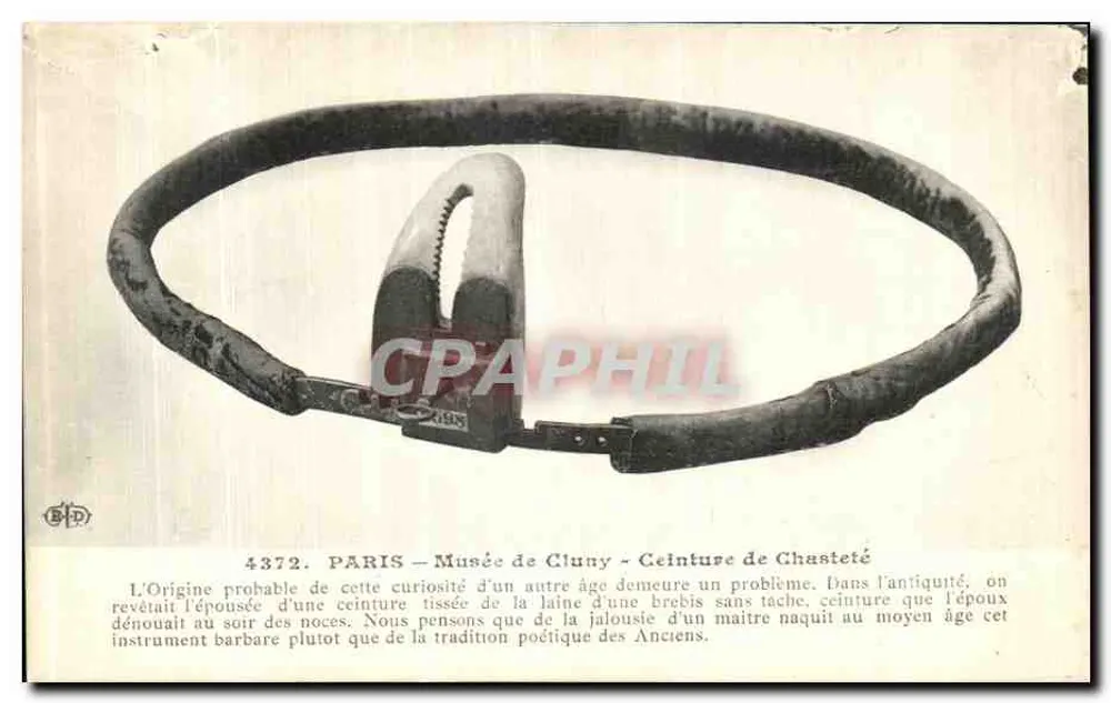 Paris - Musée de Cluny - Keuschheitsgürtel - Vorderseite