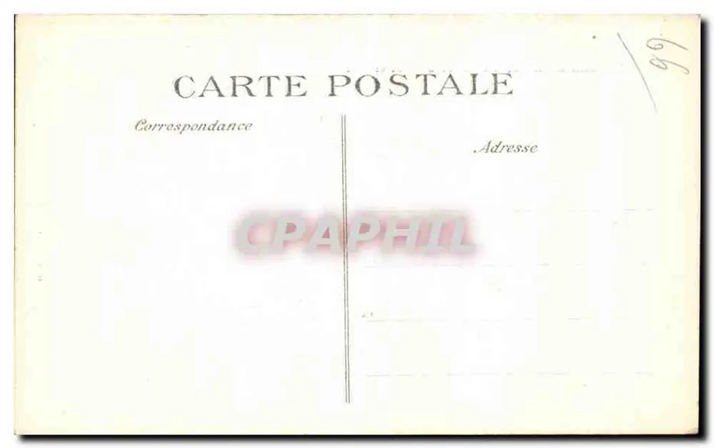 Der Panthéon und die Statue von J.-J. Rousseau — Paris — n° 4074 - Rückseite
