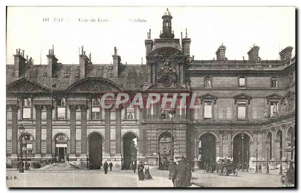 Cour du Louvre — Guichets — S.I.P. n° 101 - Anverso