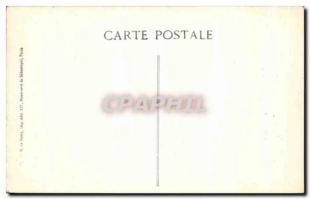 Paris - O Obelisco - Place de la Concorde — Editor É. Le Duby, Paris, n° 4267 - Verso