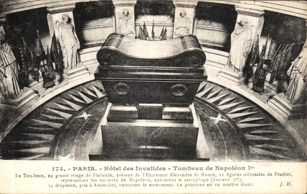Paris - Hotel des Invalides - Grabmal von Napoleon I. - J. H. - Nr. 174 - Vorderseite