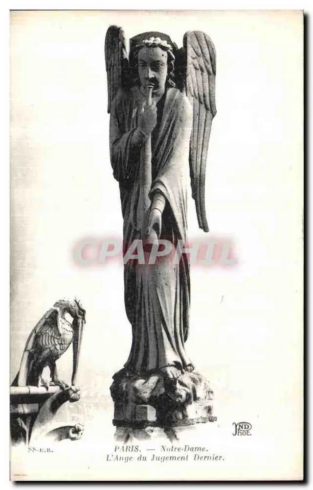 Paris — Notre-Dame. Der Engel des Letzten Gerichts — ND Phot. de Bretueil - Vorderseite