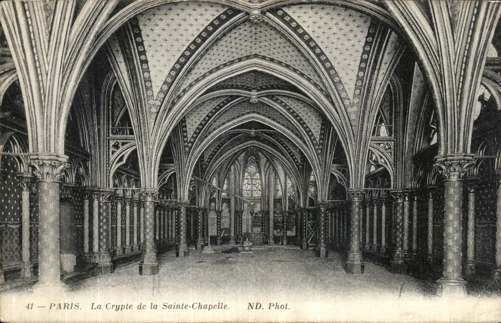 A Cripta da Santa Capela — Paris — ND. Fot. — n° 41 - Frente