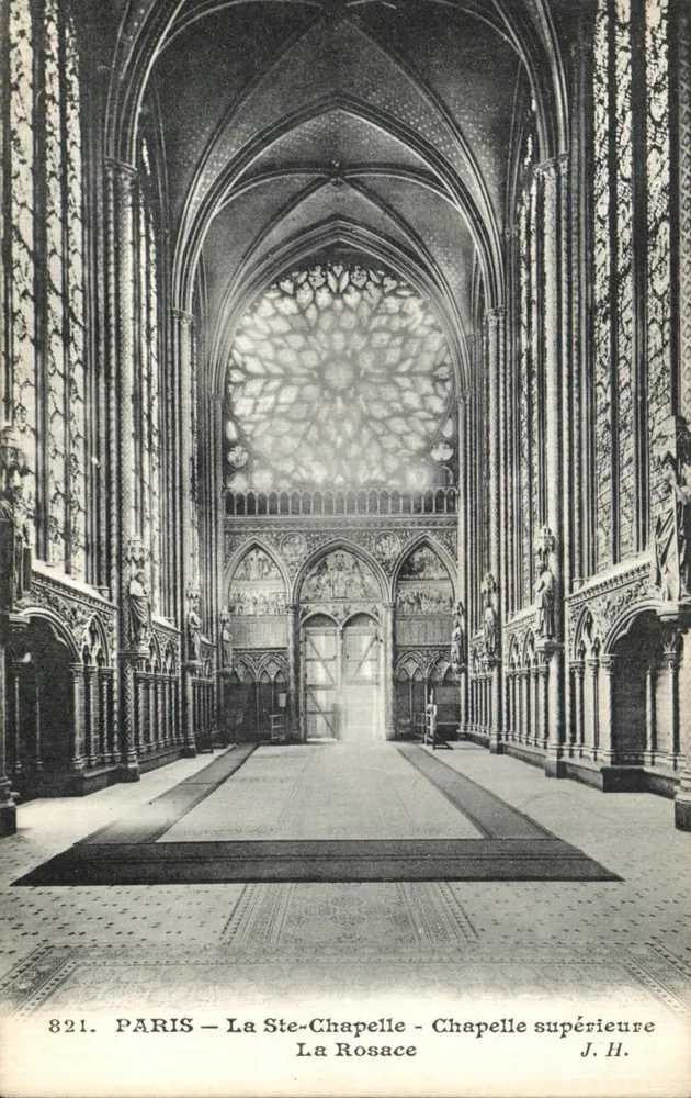 Paris — Sainte-Chapelle — Oberkapelle — Die Rose — J.H. — n°821 - Vorderseite