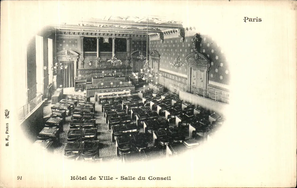 Stadthaus - Ratssaal — Paris — B. F., Paris, n° 91 - Vorderseite
