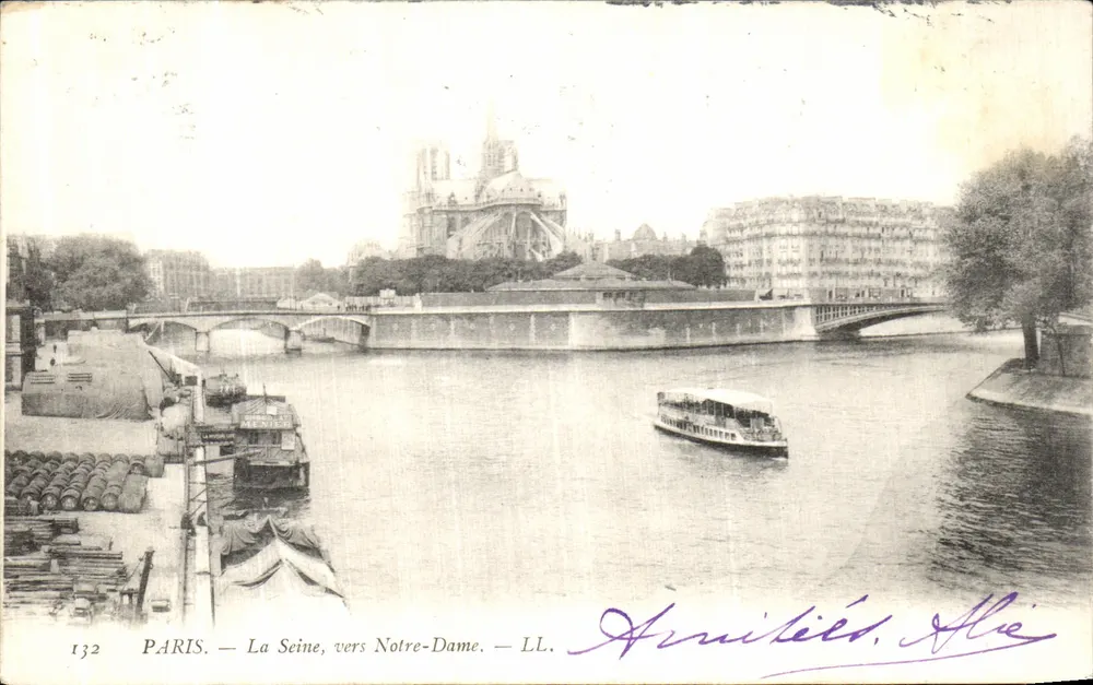 Paris — A Seine, perto de Notre-Dame — LL. — Impressão Fotográfica Paris - Frente