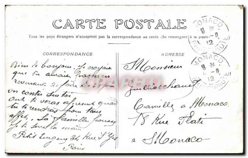 Paris — Os Tuileries — Estátua de "Quand-Même" - Verso