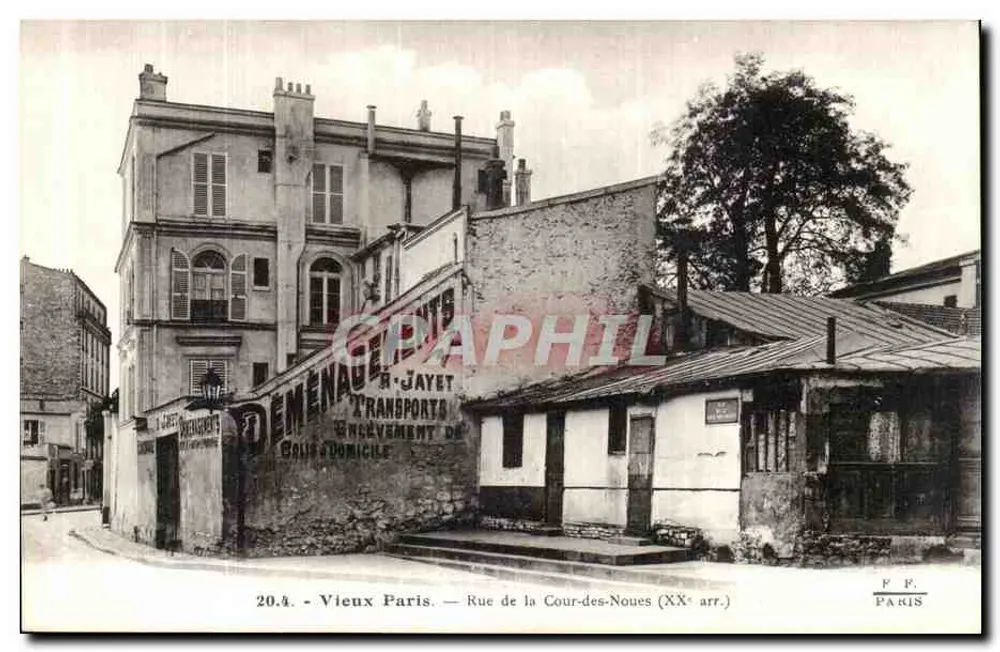 Altes Paris — Rue de la Cour-des-Noues (20. Bezirk) — F.P. Paris - Vorderseite