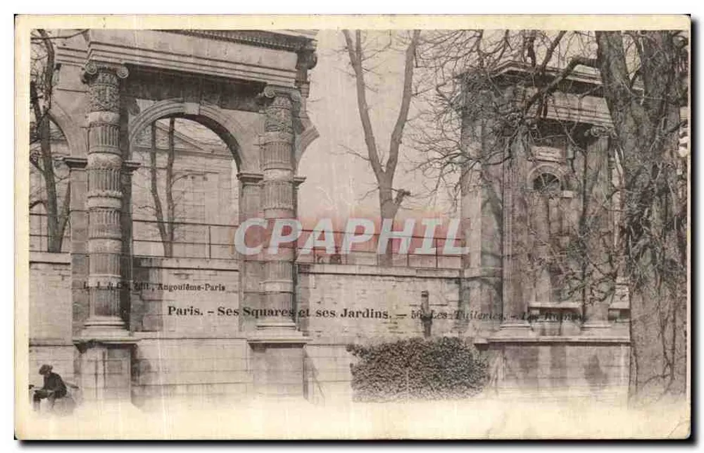 Die Tuileries — Die Gärten — Paris — Seine Plätze und Gärten — L. J. de C. Gill, Augouville-Paris - Vorderseite