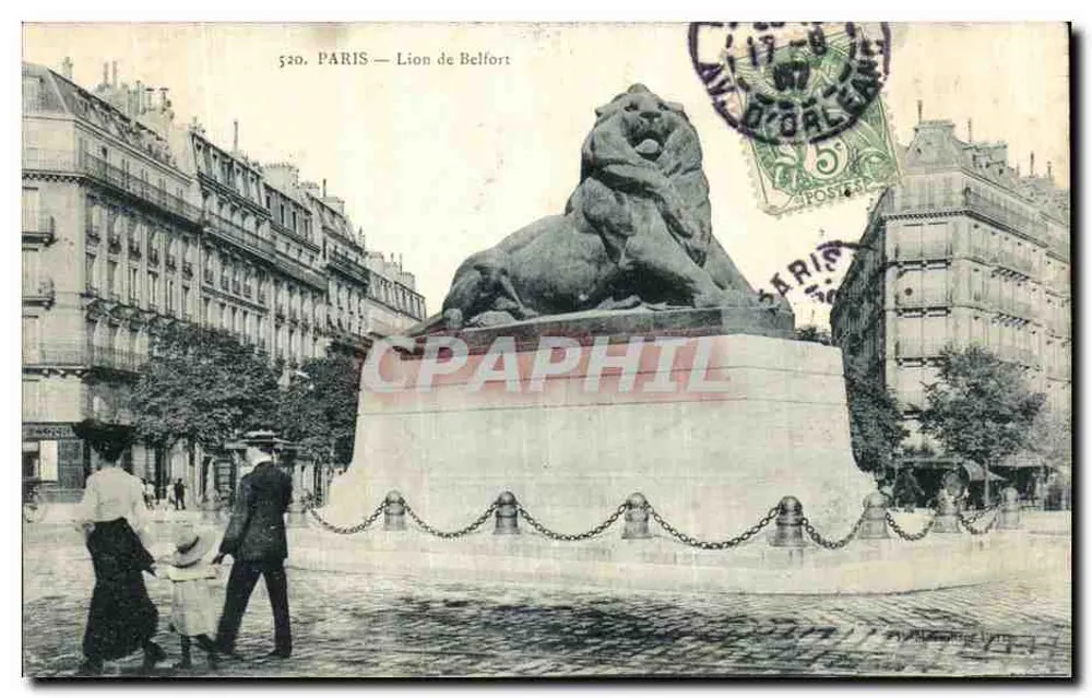 PARIS — Leão de Belfort — 520 - Frente