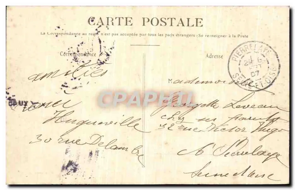 PARIS — Leão de Belfort — 520 - Verso