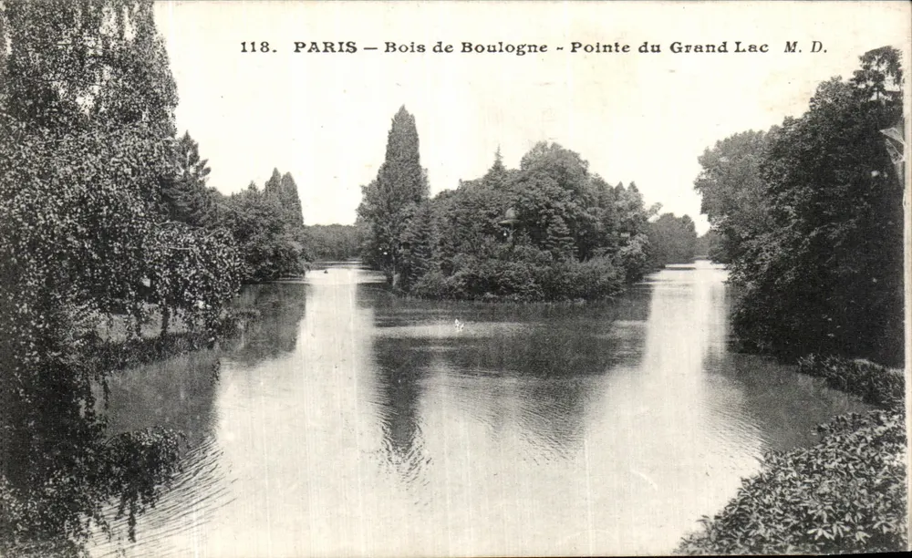 PARIS — Bois de Boulogne — Pointe du Grand Lac — M.D. — n°118 - Recto