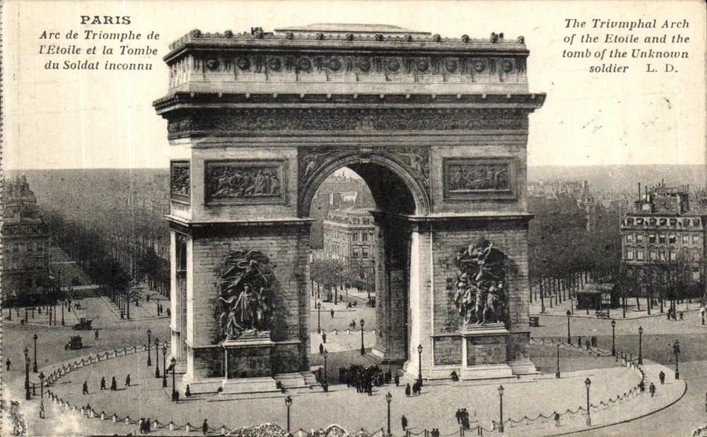 Paris — Arc de Triomphe und Grab des Unbekannten Soldaten — L.D. (Verlag) - Vorderseite