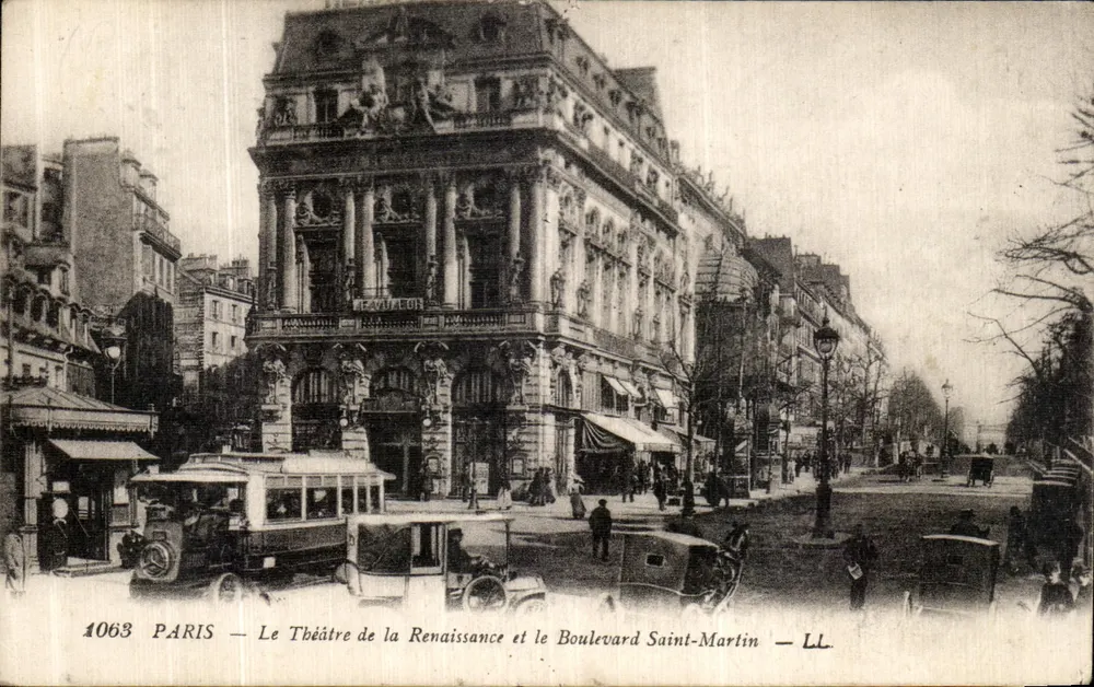 Paris — Das Theater der Renaissance und der Boulevard Saint-Martin — LL - Vorderseite