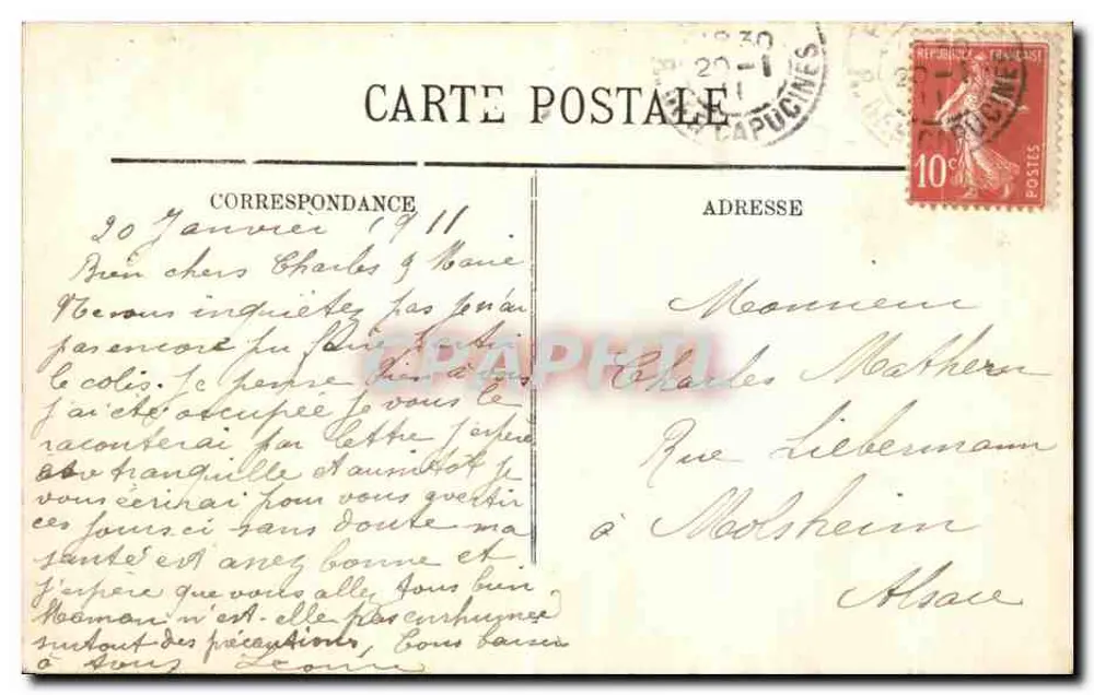 Paris — Die Brücke von Iéna und das Trocadéro — LL. — Nr. 850 - Rückseite