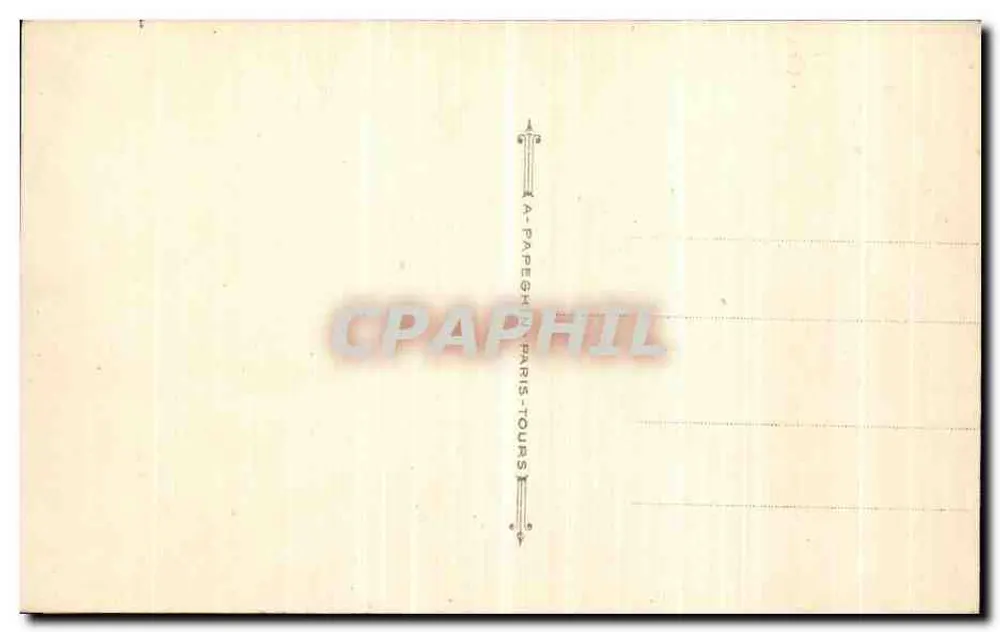 PARIS — Das Palais und der Garten des Luxembourg — A.P. - Rückseite