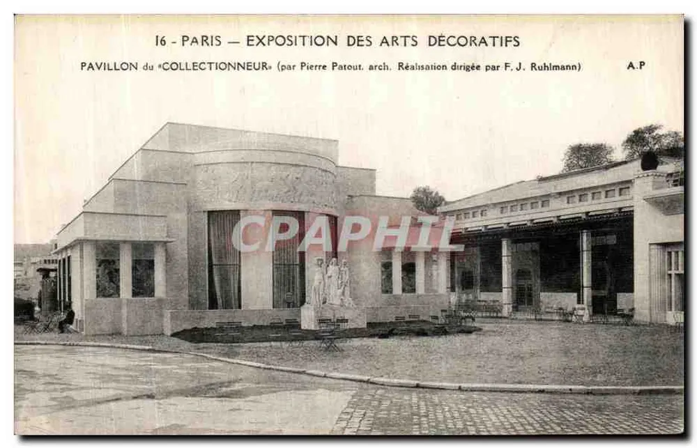 Paris — Ausstellung der Dekorativen Künste — Pavillon des « Sammlers » — von Pierre Patout, unter der Leitung von F. J. Ruhlmann - Vorderseite