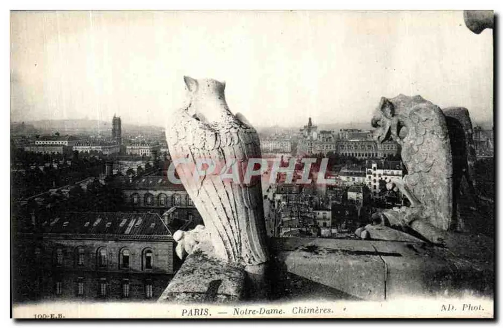 París — Notre-Dame. Chimera — ND. Fot. - Anverso