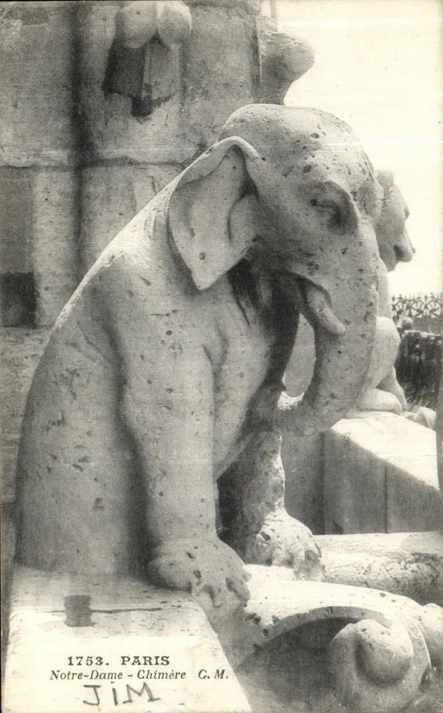 Notre-Dame - Chimère — Paris — editor JIM, n° 1753 - Frente