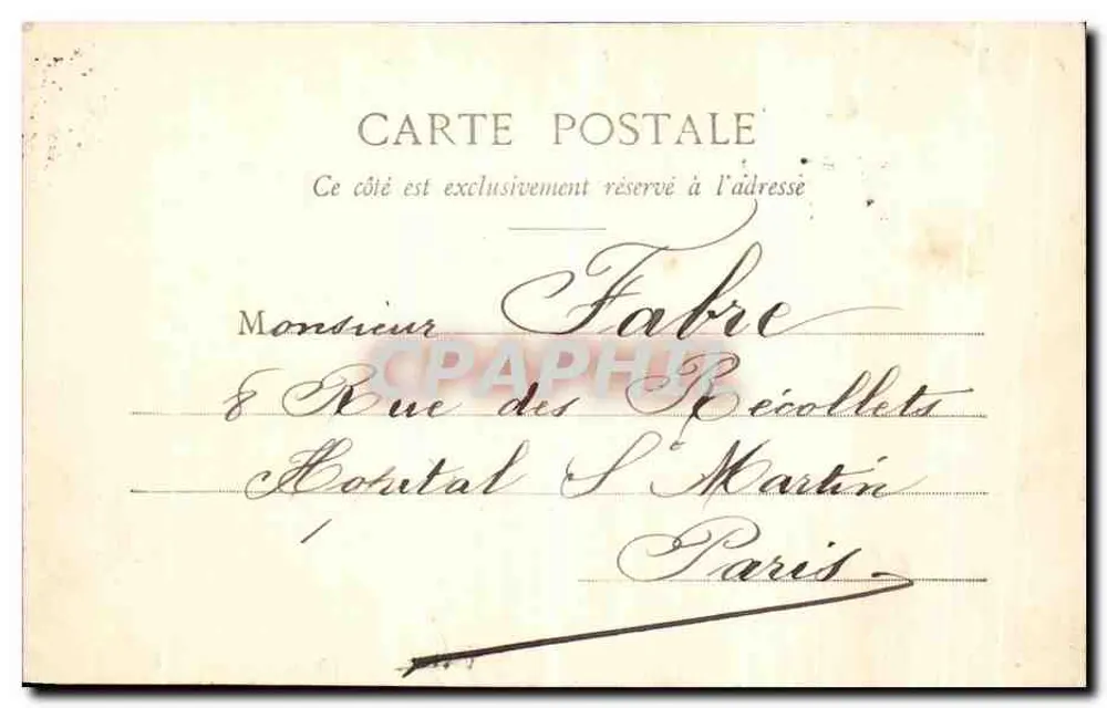 Paris - Bois de Boulogne - Die Brücke über den See — Verlag C. Hostet, Nr. 497 - Rückseite