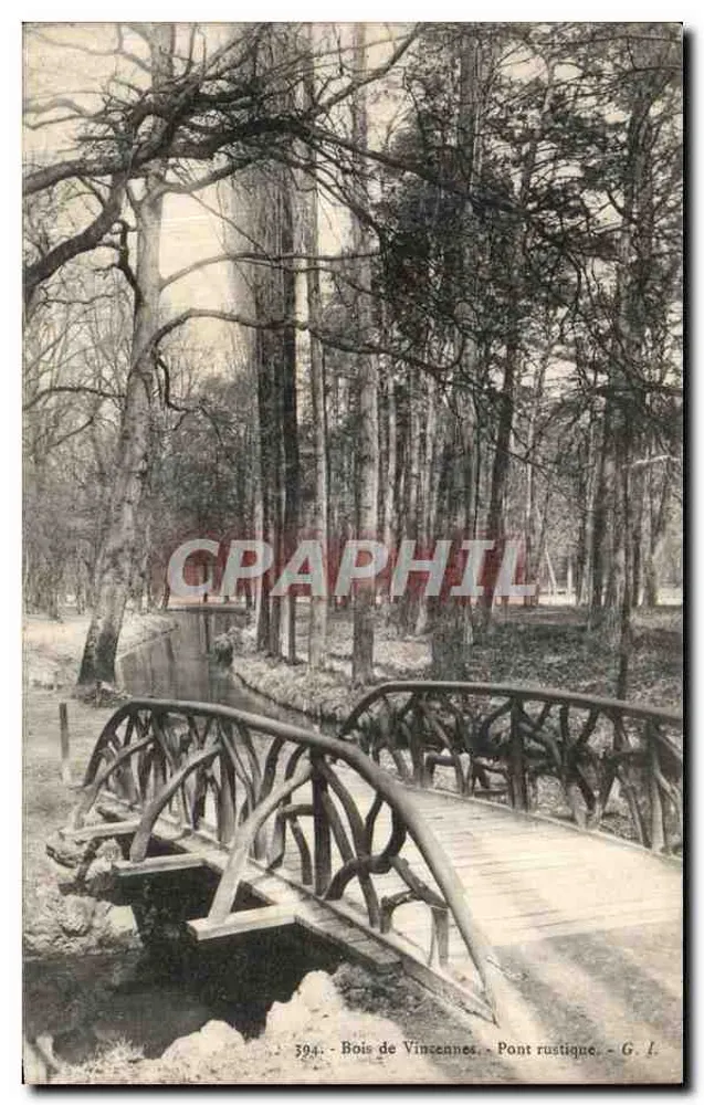 Bois de Vincennes - Ponte rustica — G. I. n° 394 - Frente