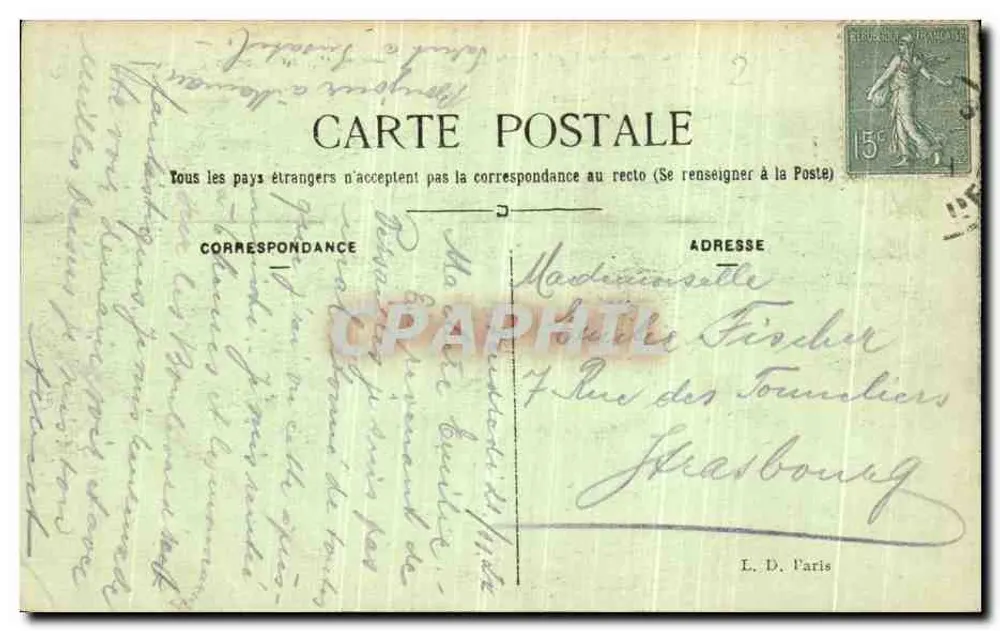 PARIS — Panorama dos Sete Pontes — L. D. - Verso