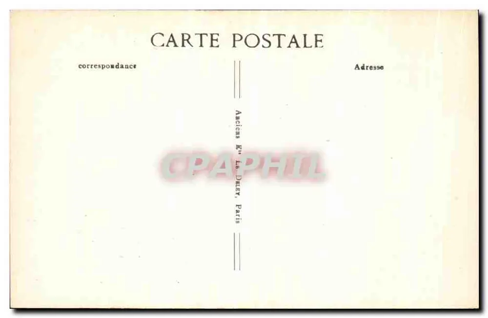 Paris – Platz und Kirche der Dreifaltigkeit und Rue de Clichy — Anciens E. La Durey, Paris - Rückseite