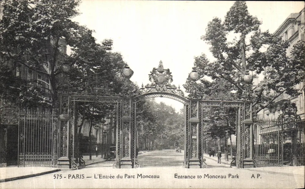 Paris — A Entrada do Parc Monceau — A.P. - Frente